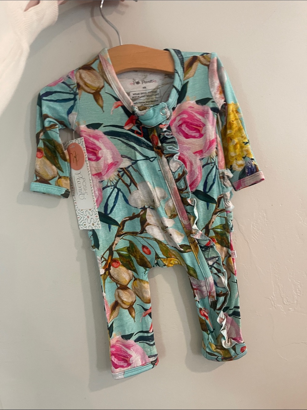 Posh Peanut Floral Mint One-Piece